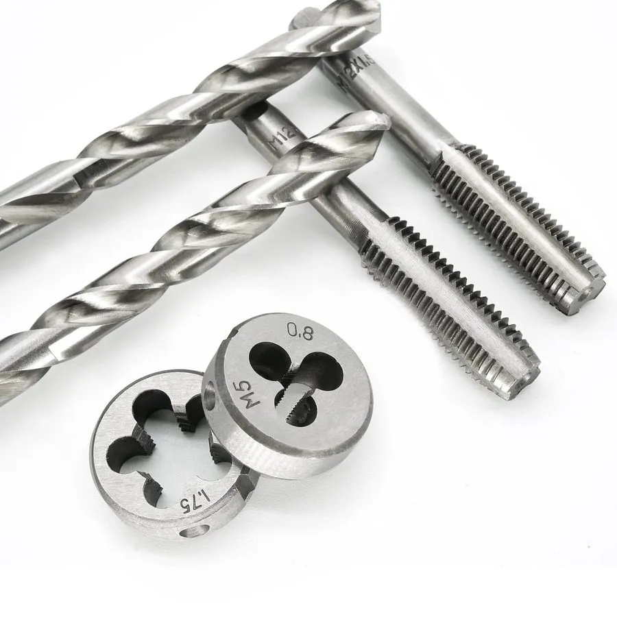 Режущий инструмент Tap and Die Set SAE & Metric M3-M12 Coarse Fine Threading Too