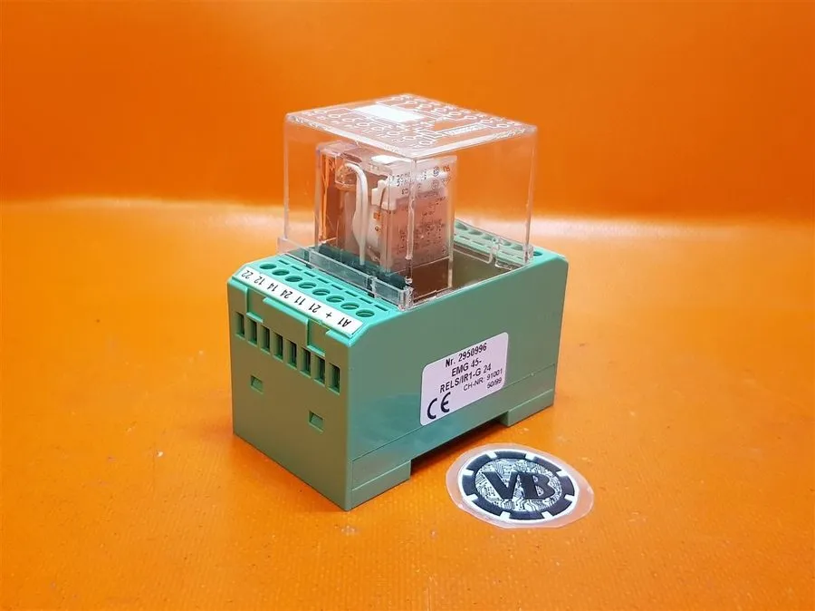 Колодка реле PHOENIX CONTACT EMG 45-RELS/IR1-G 24 Relay Socket Omron MY4IN1 2950 — фото лота 1