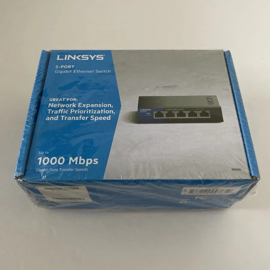 Коммутатор Linksys 5 Port Gigabit Ethernet Switch SE3005 V2