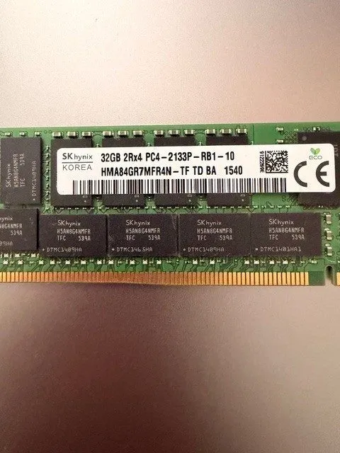 Модуль памяти HYNIX 32GB DDR4 4Rx4 2133MHz PC4-2133P HMA84GL7MMR4N-TF LOAD REDUC — фото лота 2