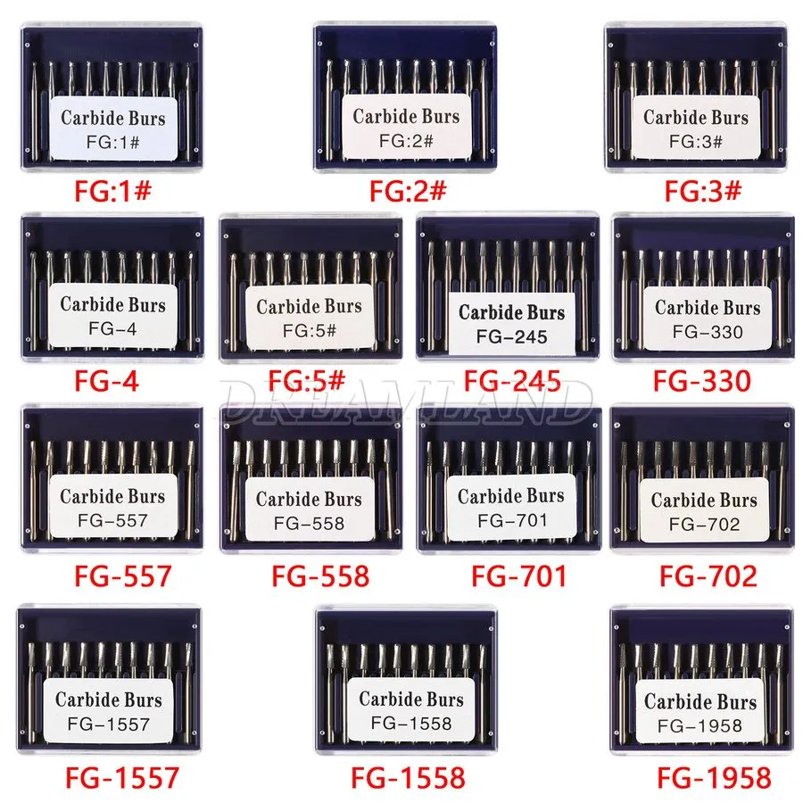 Стоматологический наконечник 10- Dental Carbide Burs FG 1156 — фото лота 1