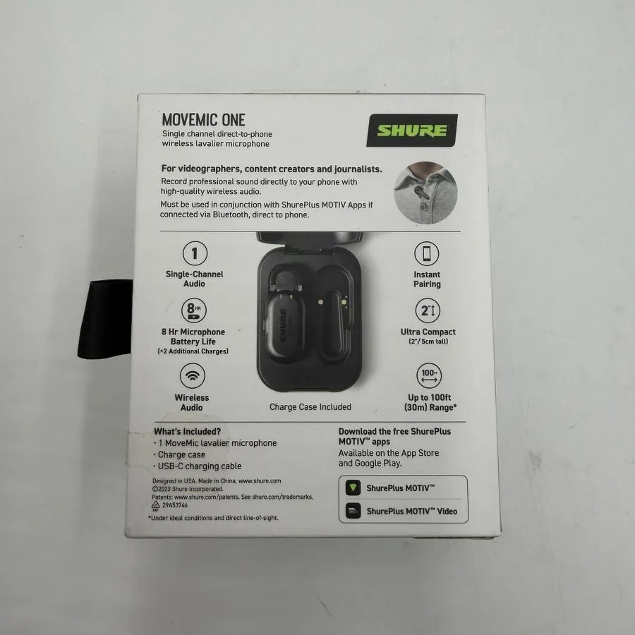 Микрофон Shure MoveMic One Pro Direct-to-Phone Wireless Lavalier Microphone MV-O