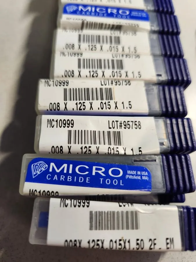 Режущий инструмент Micro Carbide Tool-MC10999-.008x.125x.015x1.50 2fl end mill — фото лота 1