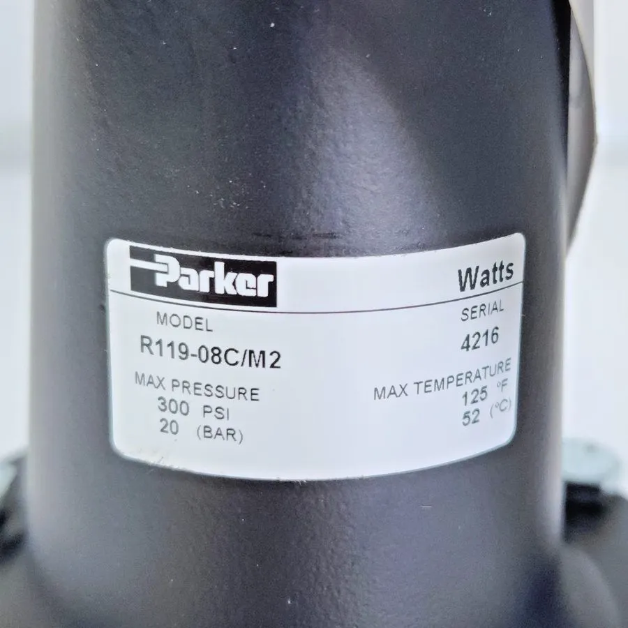 Трубопроводная арматура Parker R119-08C/M2 Pressure Regulator 300PS 20Bar 125F