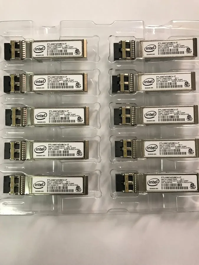 Трансивер Intel FTLX8574D3BCV-IT E65689-005 0XYD50 10G SFP+SR 850nm LC Transceiv