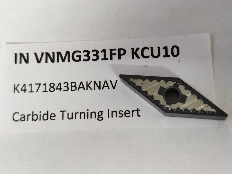 Режущий инструмент Kennametal VNMG331FP KCU10 Carbide Indexable Turning Insert 3 — фото лота 1