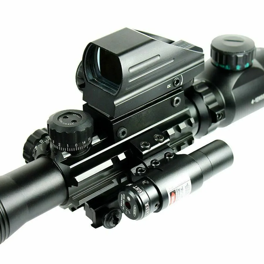 Оптико-электронная система 4-12X50 EG Optical Rifle Scope Red Green Dual illumin — фото лота 3