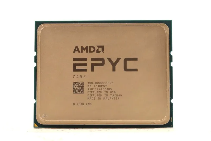 Процессор AMD EPYC 7452 32 cores 64 threads 2.35GHz up to 3.35GHz 155w cpu proce