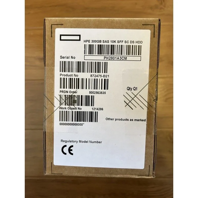 Жёсткий диск HPE 872475-B21 872735-001 SAS 10K SFF 300GB 12G 2.5" DC SC HDD Hard