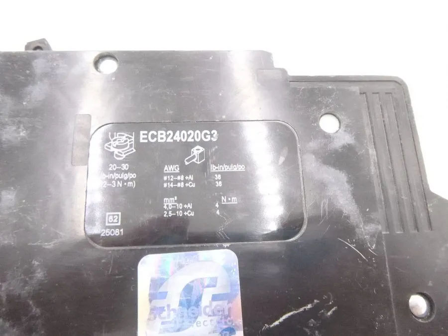 Автоматический выключатель Schneider Electric ECB24020G3 Circuit Breaker 20amp 4