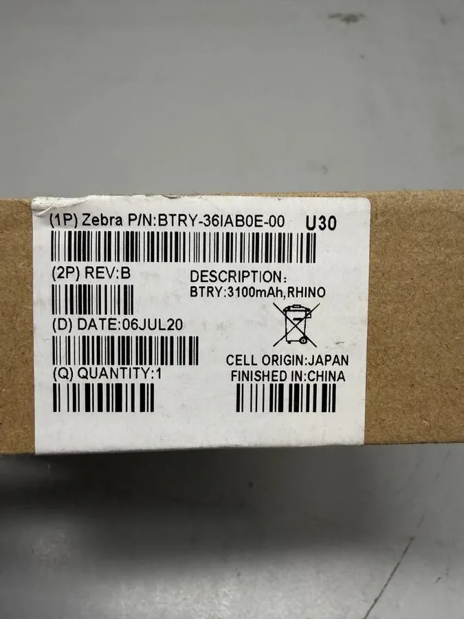 Сканер штрих-кода Zebra Symbol Motorola BTRY-36IAB0E-00 Battery LI3678 LS3678 DS — фото лота 1