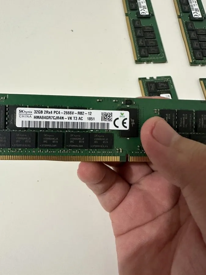 Модуль памяти Set of 2 32gb SK Hynix DDR4 2666V ECC RDIMM HMA84GR7CJR4N-VK (64GB