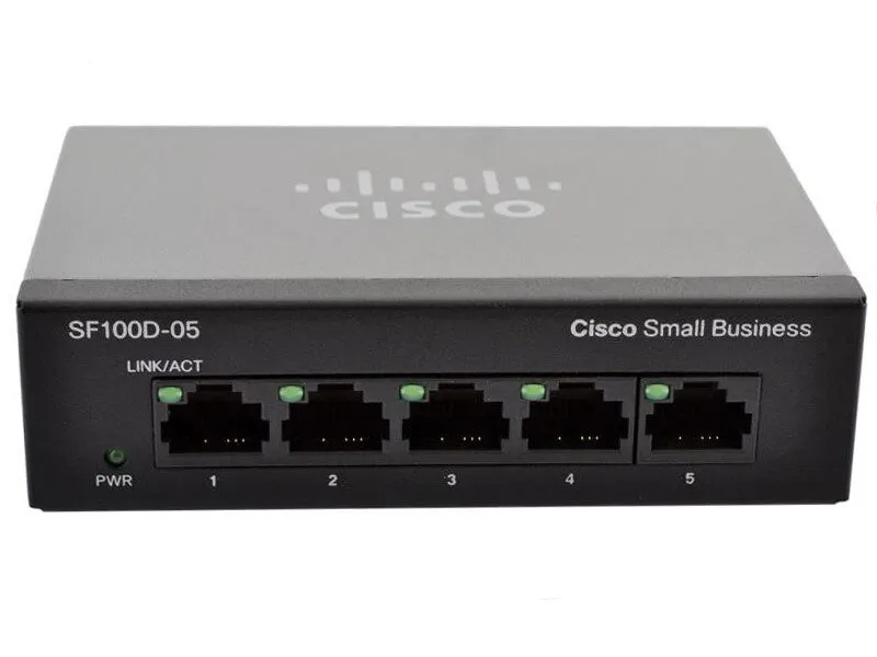 Коммутатор Cisco Small Business 100 Series Unmanaged (SD205T-NA) 5-Ports Externa