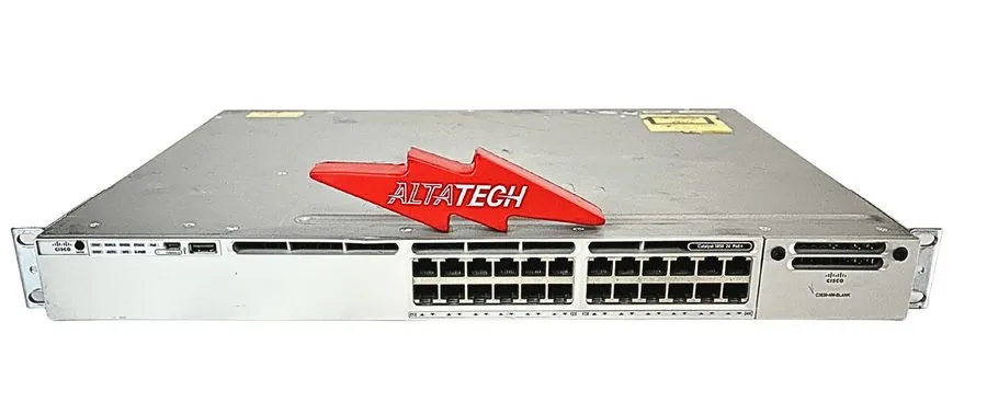 Коммутатор Cisco Catalyst WS-C3850-24P-S Switch 24 Port Gigabit PoE+ 715W