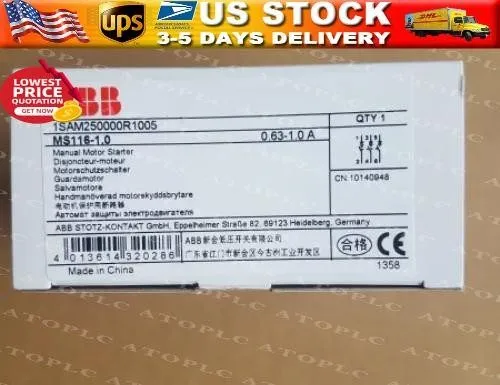 Автоматический выключатель ABB MS116-1.0 (0.63-1.0A) Motor Protection Circuit Br