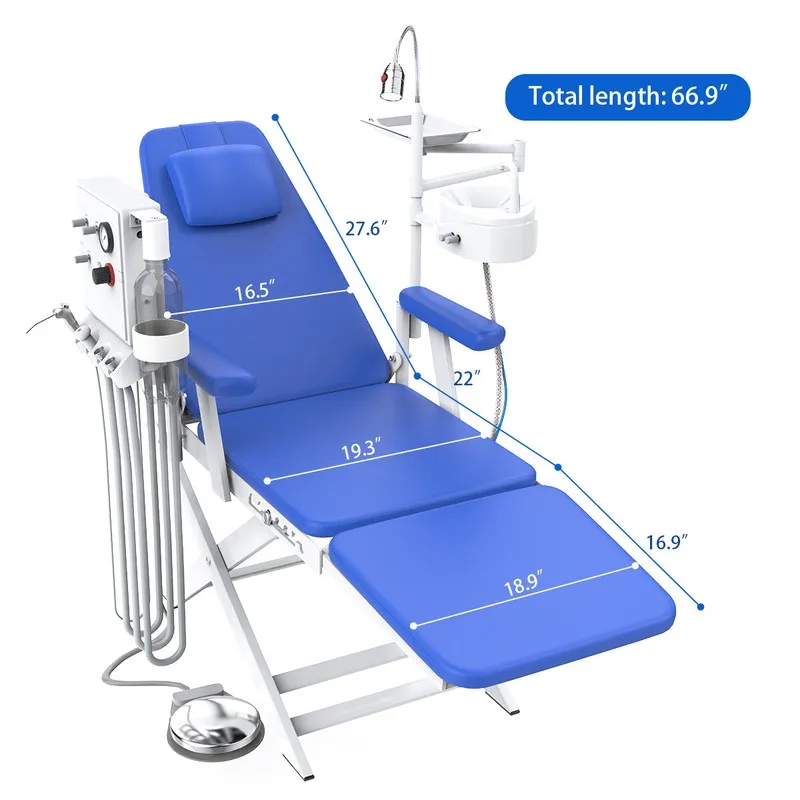Компрессор Portable Dental Delivery Unit with Air Compressor Suction Syringe 4Ho — фото лота 2