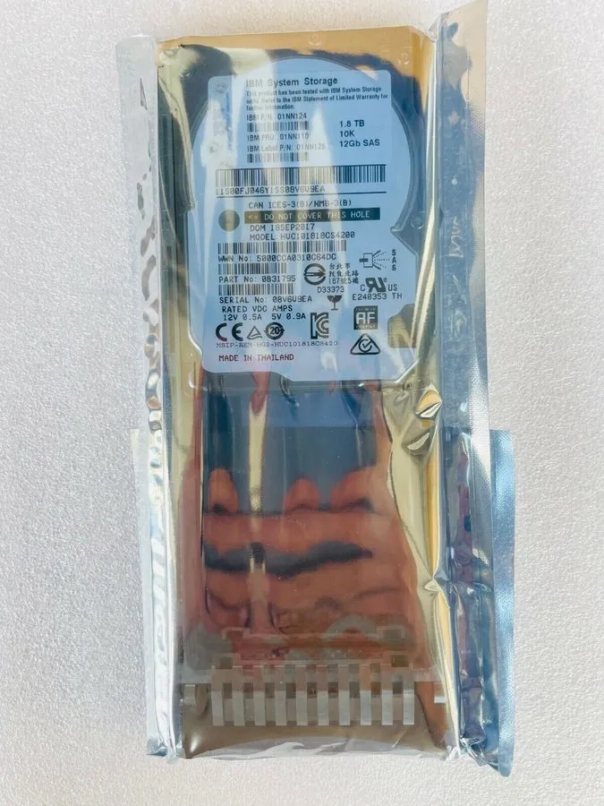 Сервер IBM 01NN126 01NN124 01NN110 1.8TB SAS 10K 12Gb/s 2.5" V7000 server Hard D