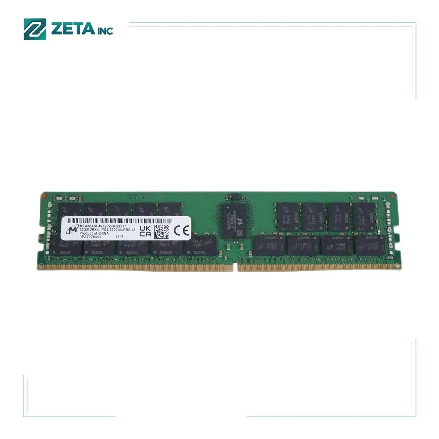 Модуль памяти Micron 32GB 2Rx4 DDR4 PC4-3200AA PC4-25600R REG ECC RDIMM MTA36ASF