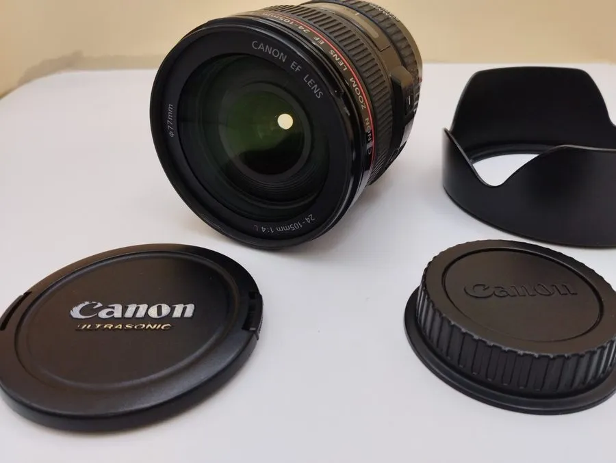 Объектив Canon EF 24-105mm f/4 L IS USM AF Zoom Lens EF Mount Near FRM Japan2026 — фото лота 1