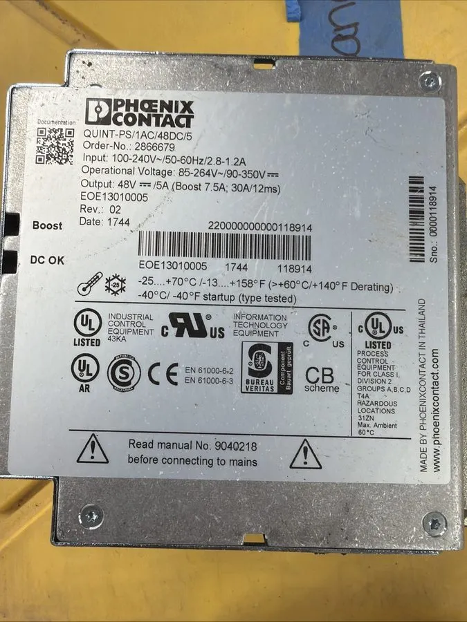 Блок питания Phoenix Contact 2866679 DIN Rail Power Supply — фото лота 1