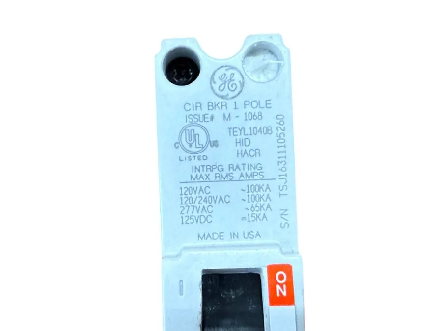 Автоматический выключатель PANEL TAKE OUT GE TEYL1040B CIRCUIT BREAKER 1P 40A 27 — фото лота 1