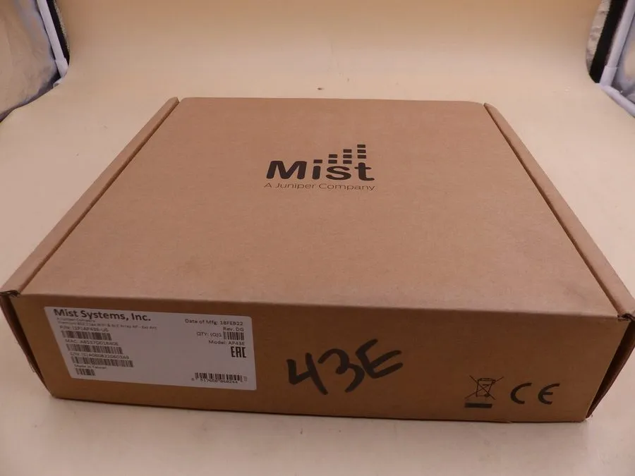 Точка доступа Wi-Fi Juniper Mist AP43E-US 802.11ax 2400Mbps Wireless Access Poin