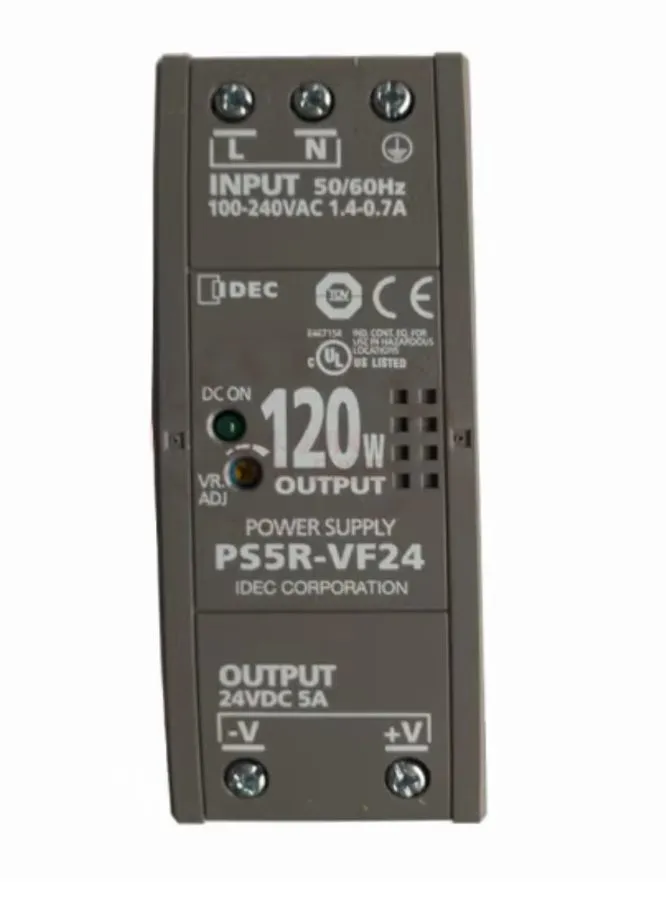 Блок питания IDEC PS5R-VF24 120W 24VDC 5A DIN Rail Power Supply Universal Input