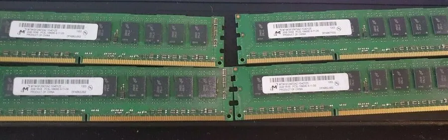 Модуль памяти (4x2GB) PC3L-10600E 1Rx8 Micron Memory MT9KSF25672AZ-1G4D1ZE 8GB T