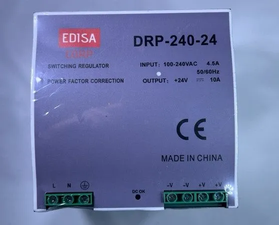 Блок питания Mean Well Replacement DR9-240-24 AC to DC DIN-Rail Power Supply 24V — фото лота 1