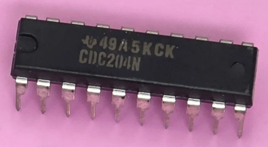 Микросхема Texas Instruments CDC204N PDIP-20 80MHz Hex Inverter Clock Driver IC
