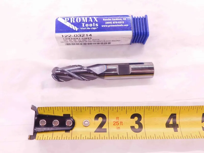 Режущий инструмент PROMAX TOOLS 1/2 O.D. AlTiN ROUGHING & FINISHING CARBIDE END 
