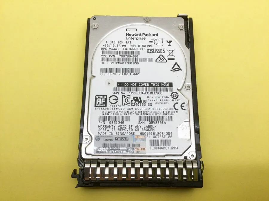 Жёсткий диск 791034-B21,791055-001 HP 1.8TB 10K 12G SC 2.5INCH SAS HDD
