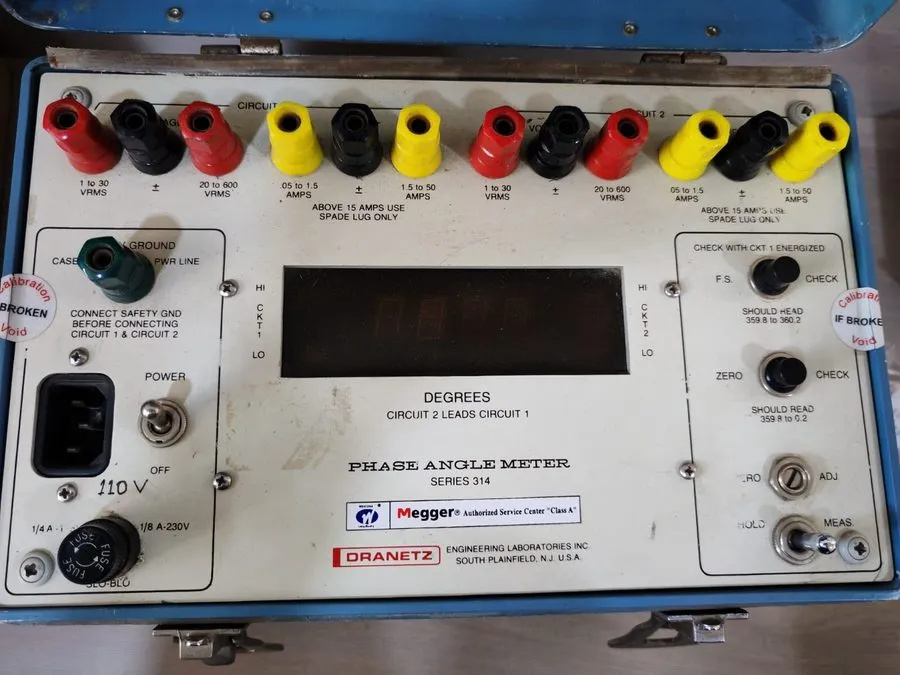 Тестер DRANETZ PHASE ANGLE METER SERIES 314 110VOLTS TRIED