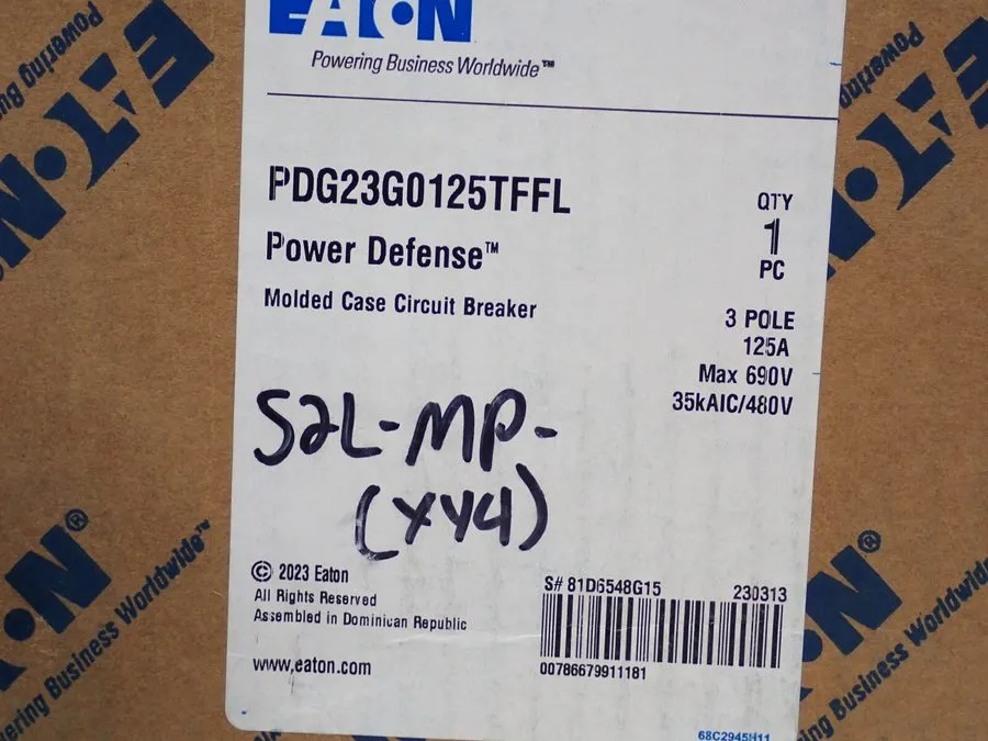 Автоматический выключатель Eaton PDG23G0125TFFL Circuit Breaker 125 Amp 600 V 35