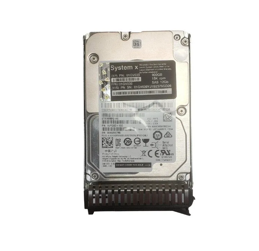 Сервер Lenovo 01GV035 01GV039 900GB 01GV036 2.5" SAS 15K 12G Server HDD Hard Dri