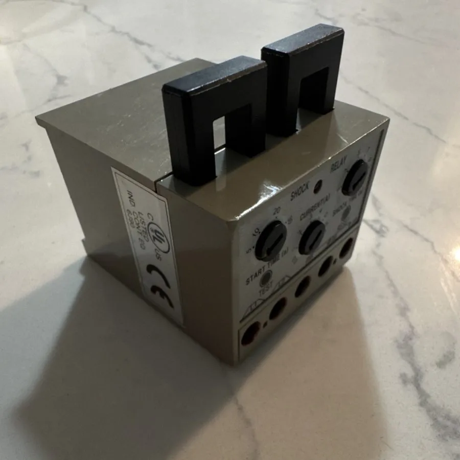 Реле Tsubaki Emerson TSBSS05 Shock Relay 90-250VAC 0.5-5A Overload Protection — фото лота 1