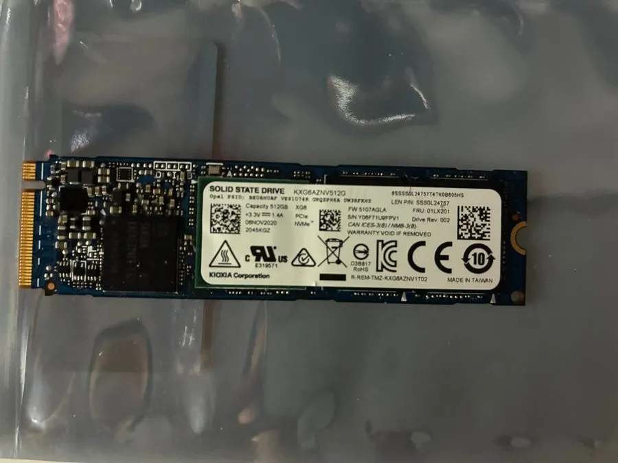 SSD-накопитель KIOXIA XG6 KXG6AZNV512G 512GB M.2 2280 NVMe Internal SSD Laptop/P