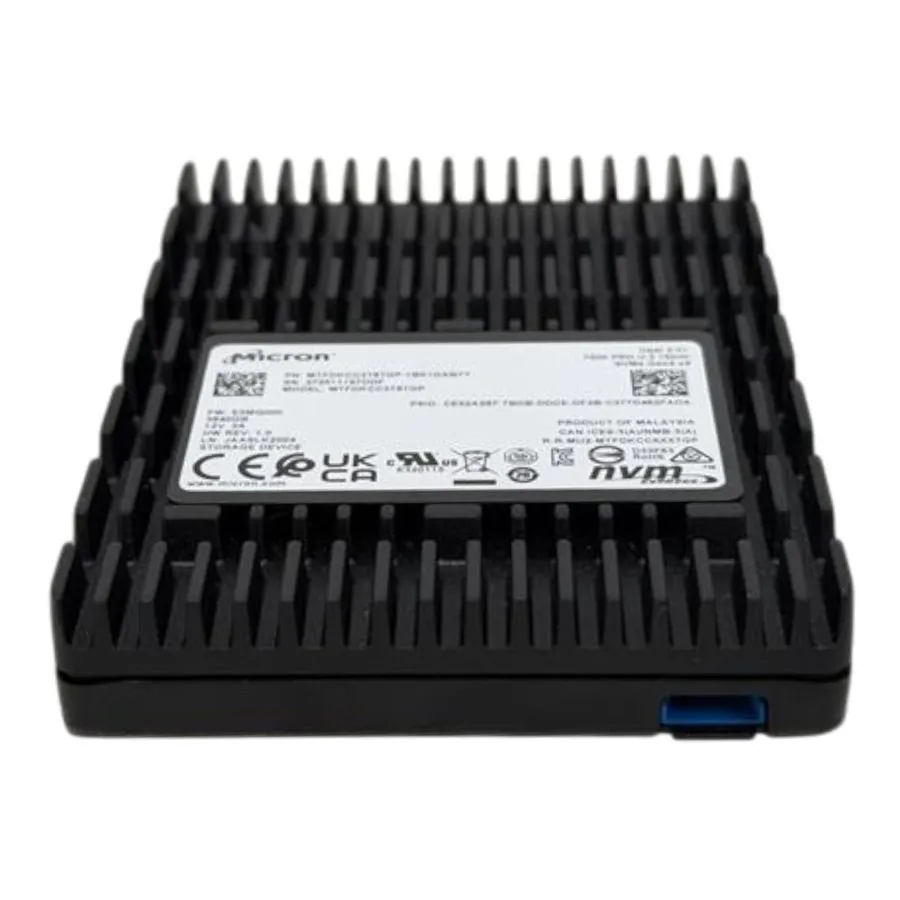 SSD-накопитель MTFDKCC3T8TGP Micron 7500 PRO 3.84TB U.3 PCI-e 4.0 NVMe 2.5" TLC 