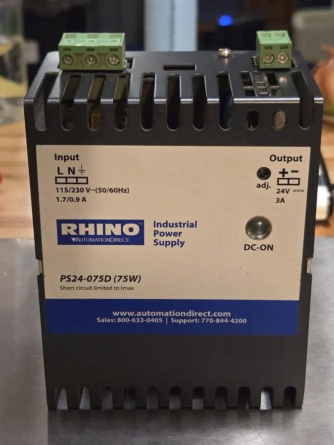 Блок питания Industrial DIN-Rail Power Supply 24 VDC 3 A AutomationDirect PS24-0