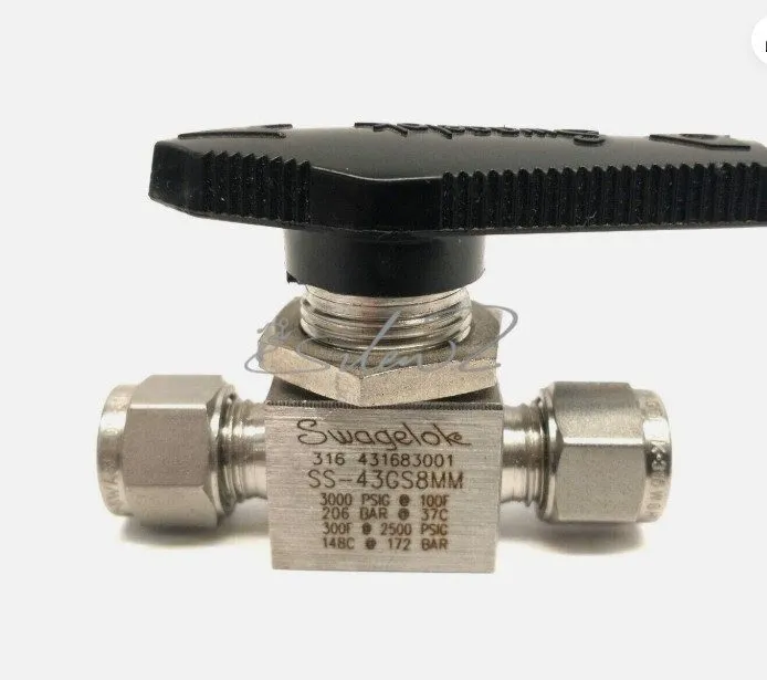 Клапан Swagelok SS-43GS8 1/2" Tube Ball Valve 316 Stainless Steel 3000 PSI