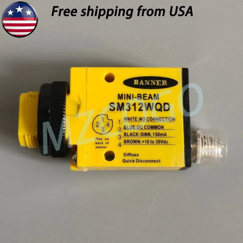 Фотоэлектрический датчик BANNER SM312WQD Photoelectric Switch Sensor