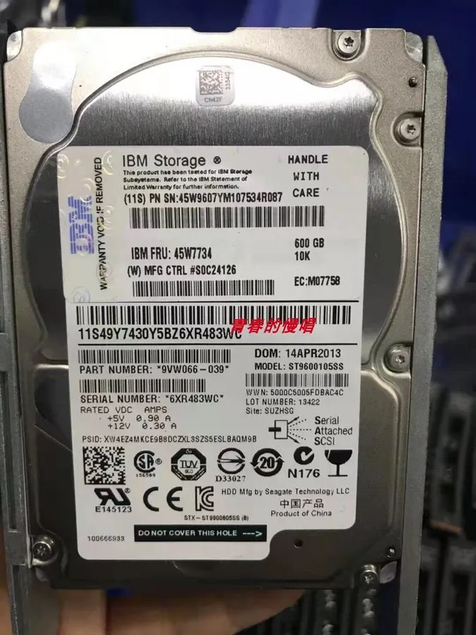 Жёсткий диск IBM 600GB 45W7732 98Y3369 45W7734 2.5'' 10K SAS SED DS8000 Hard Dri