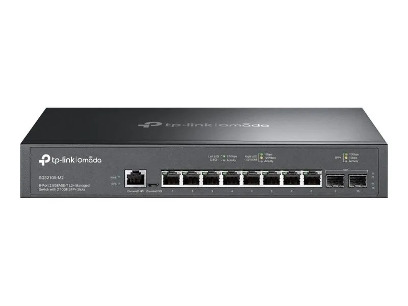 Коммутатор TP-Link SG3210X-M2 Omada 8-Port 2.5Gbps L2+ Managed Switch 2 10GE SFP