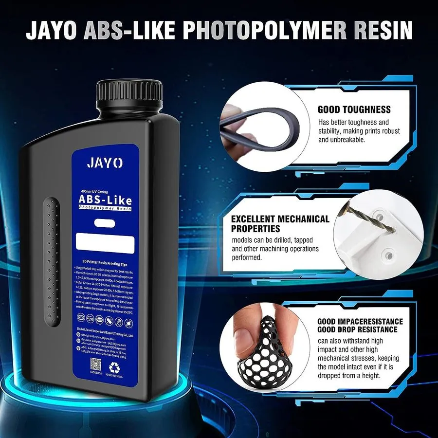 3D-принтер JAYO 5KG/10KG ABS-Like 3D Printer Resin 405nm Photopolymer Resin High — фото лота 1