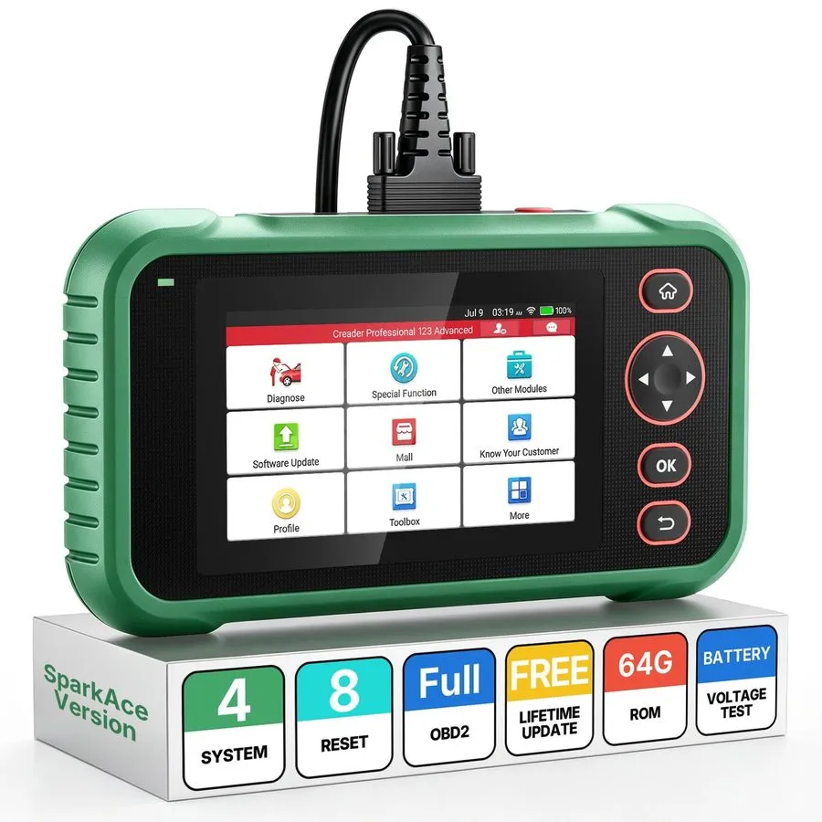 Диагностический сканер LAUNCH CRP123S Advanced OBD2 Scanner Engine ABS SRS AT 8  — фото лота 1