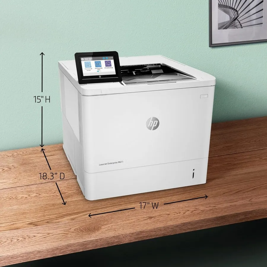 Лазерный принтер HP LaserJet Enterprise M611dn Monochrome Printer & built-in Eth