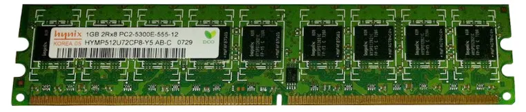 Модуль памяти 1GB HYNIX PC2-5300E DDR2-667 ECC RAM HYMP512U72CP8-Y5 AB-C HP 3847