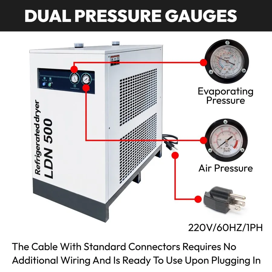 Компрессор Air Dryer 220V/60HZ Refrigerated Compressed System 227CFM 50HP air co — фото лота 2