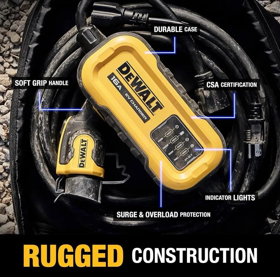 Аккумулятор Dewalt Level-2 Wall Mounted Electric Vehicle EV Charger upto 48A 240 — фото лота 2