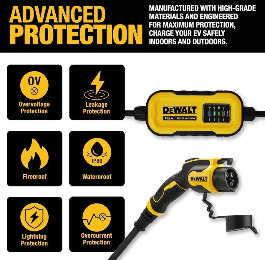 Аккумулятор Dewalt Level-2 Wall Mounted Electric Vehicle EV Charger upto 48A 240 — фото лота 3